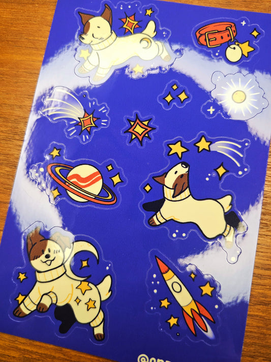 laika sticker sheet