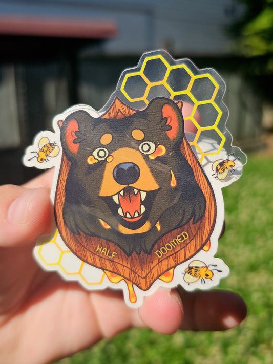 FOB - half doomed/semi sweet transparent sticker