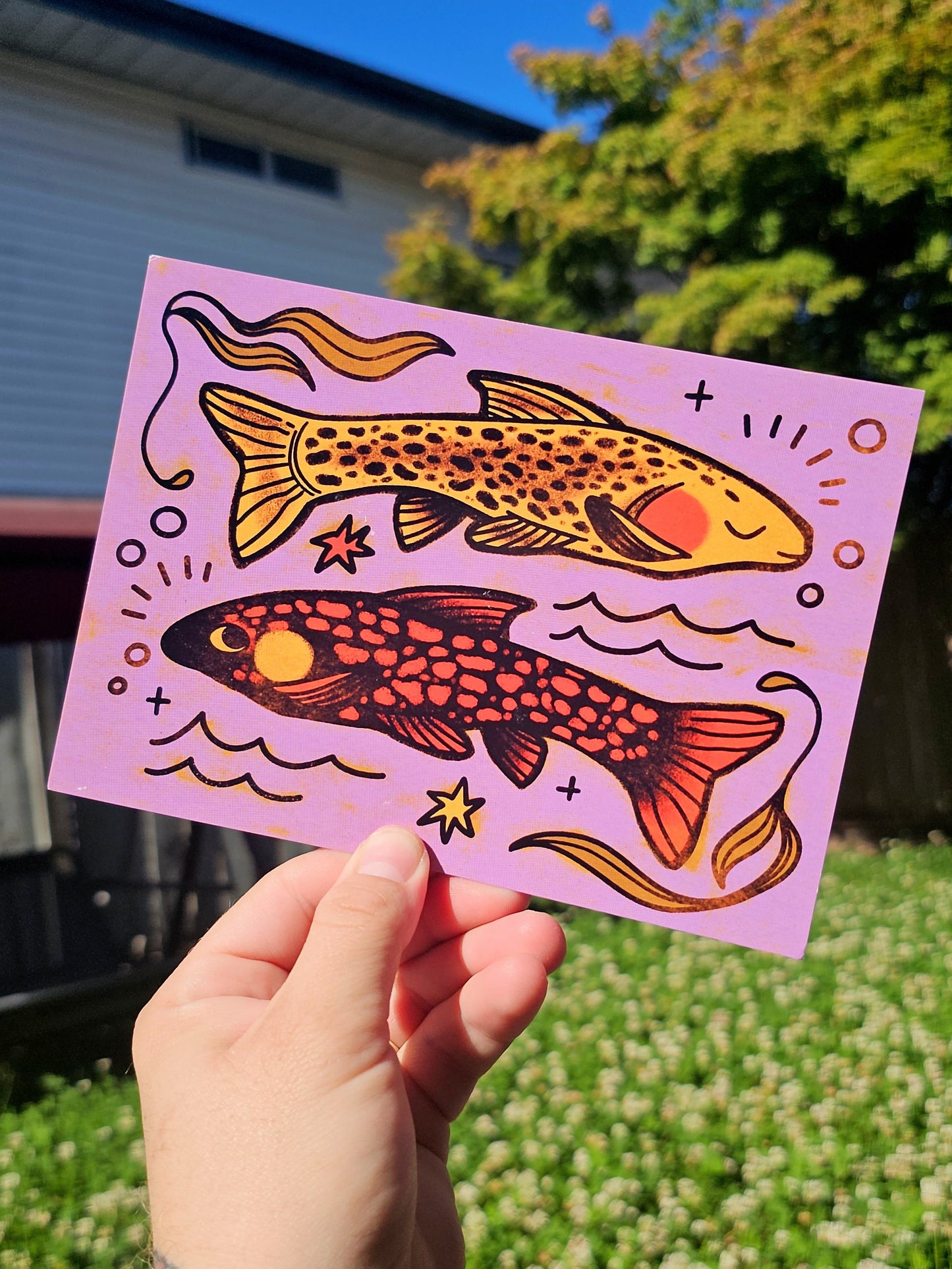 lucky rainbow trout print (january 2024)