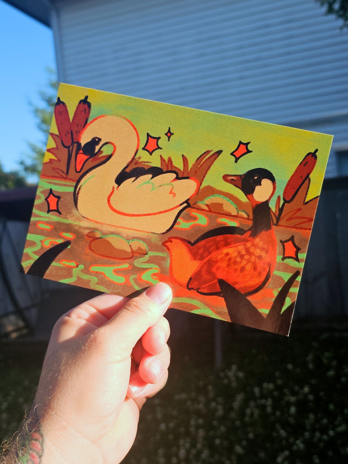 goose & swan print (may 2025 print club)