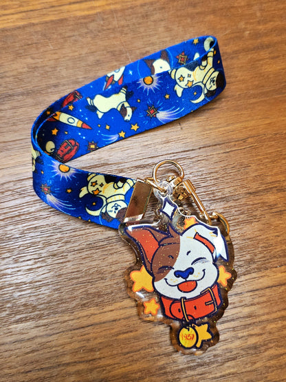 laika keychain lanyard
