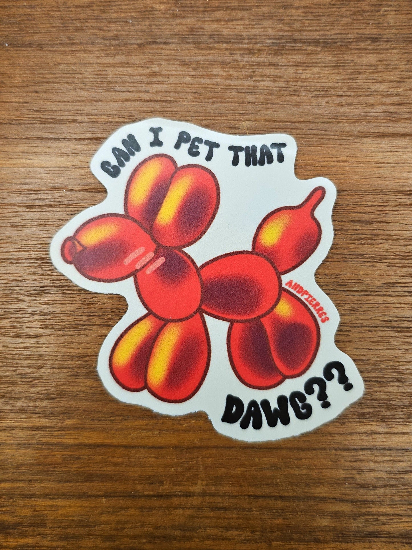 balloon dog sticker