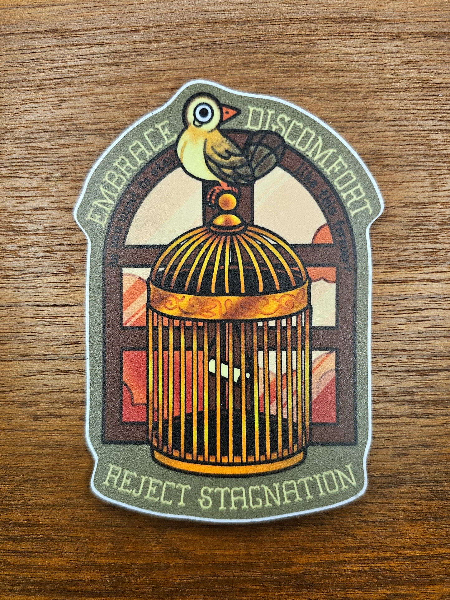 birdcage sticker