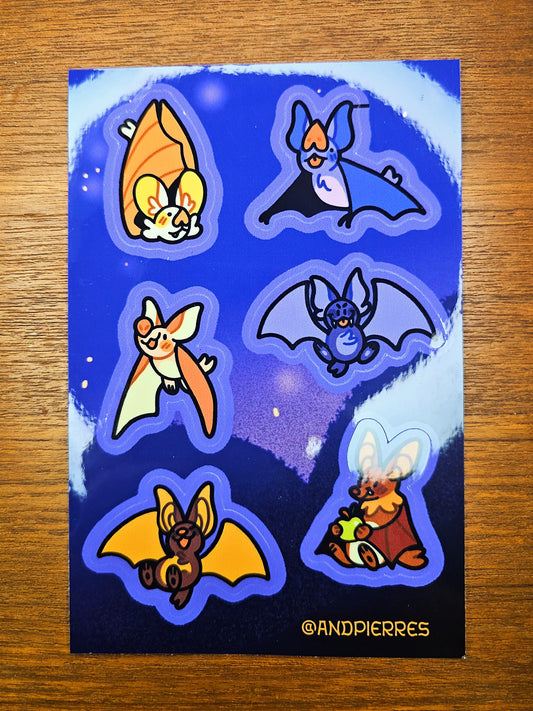 batty sticker sheet
