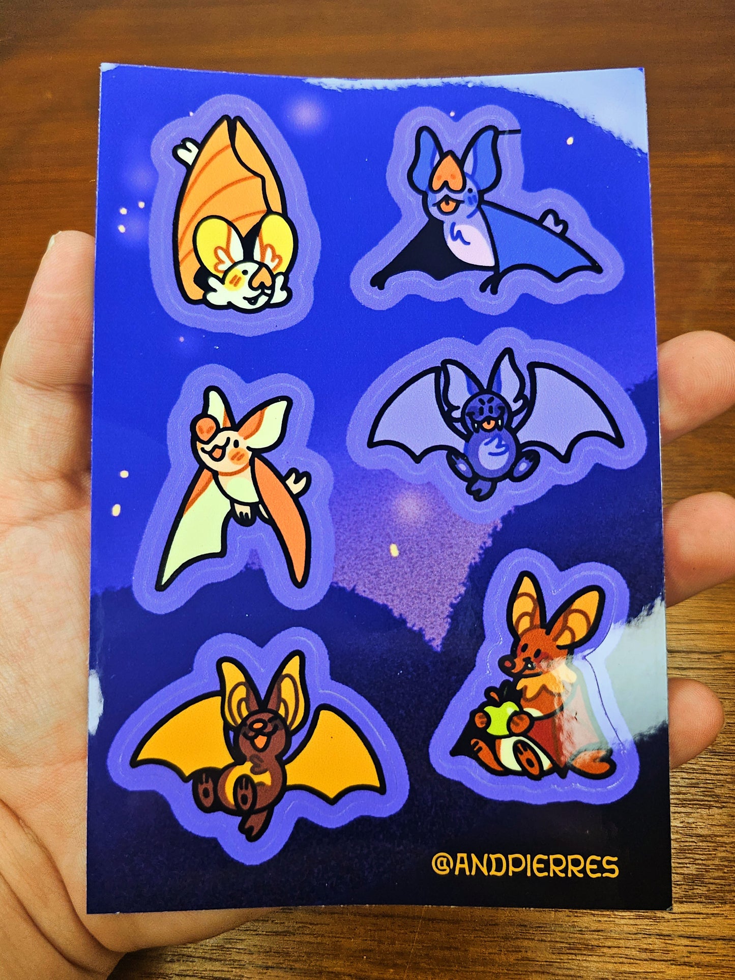 batty sticker sheet