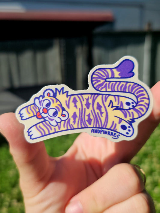 fish tiger sticker