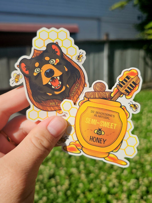 FOB - half doomed/semi sweet transparent sticker