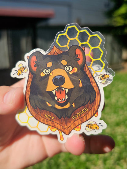 FOB - half doomed/semi sweet transparent sticker