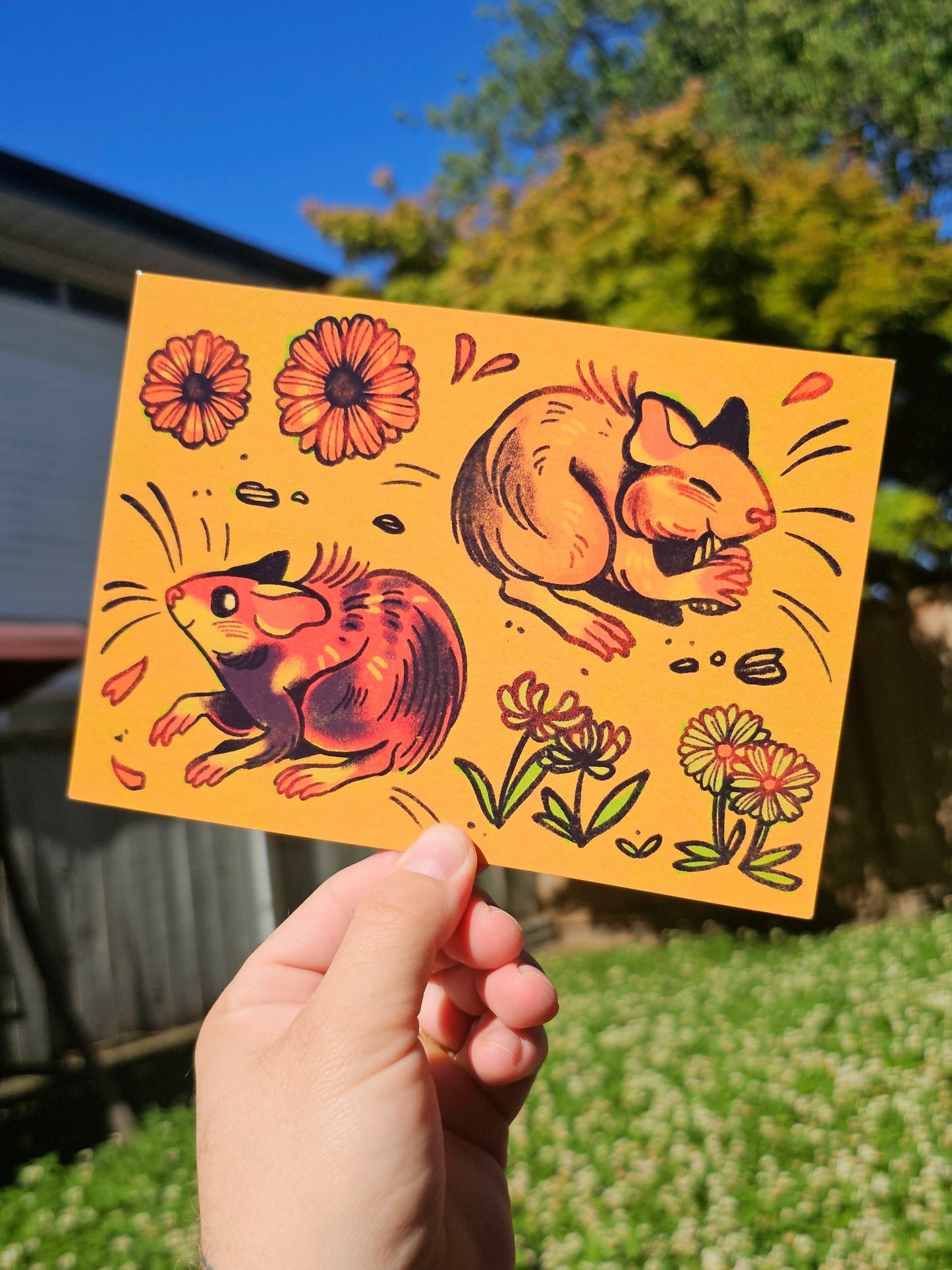wild hamsters print (july 2024 print club)
