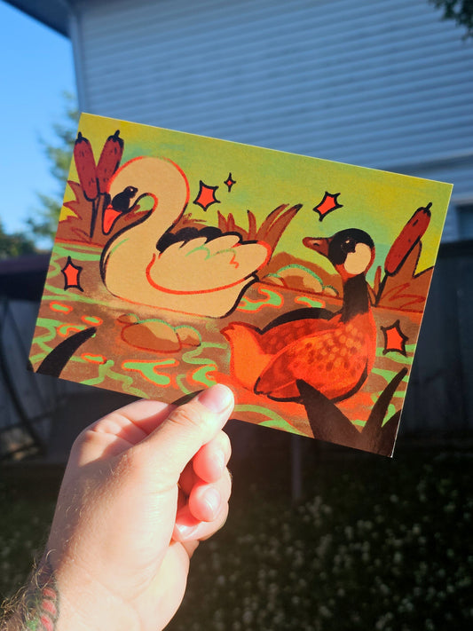 goose & swan print (may 2025 print club)