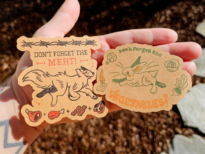 grocery reminder stickers