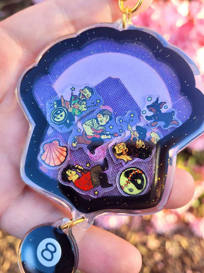 FOB - seashell shaker charm