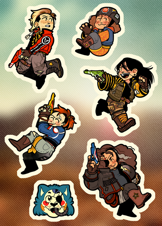 MCR - danger days sticker sheet