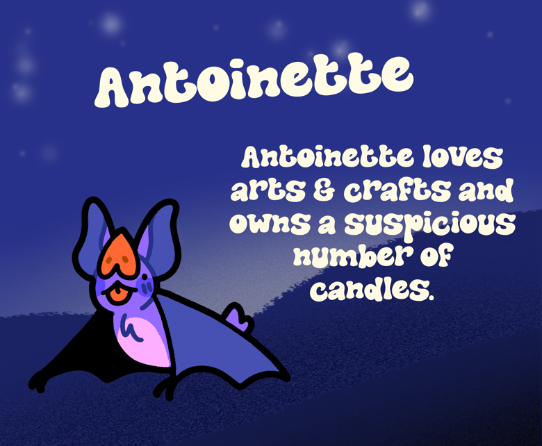 batty blind bag acrylic charms