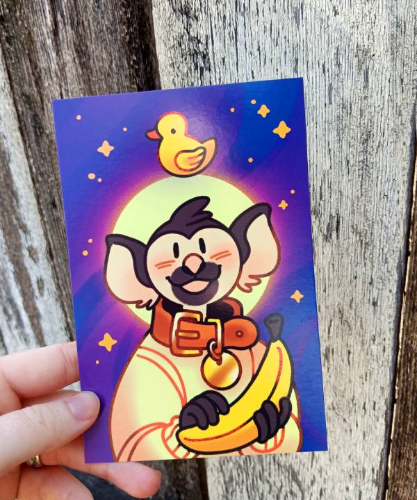 space animal postcards