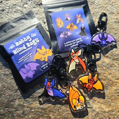 batty blind bag acrylic charms