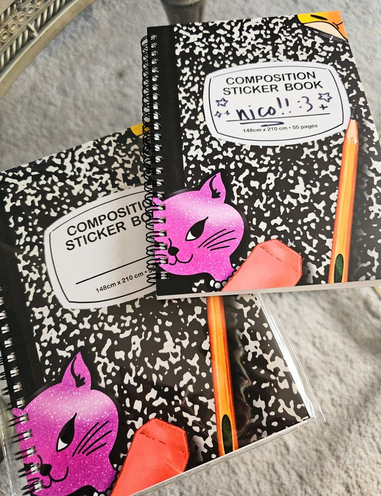 composition sticker book