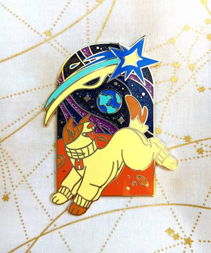 space animal pins