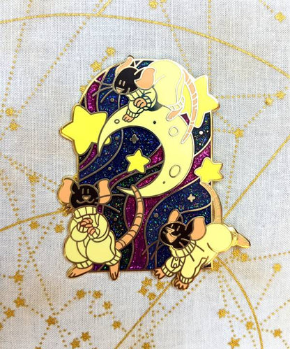 space animal pins