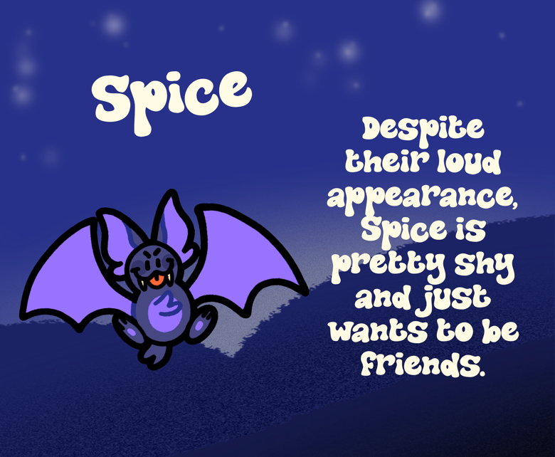 batty blind bag acrylic charms