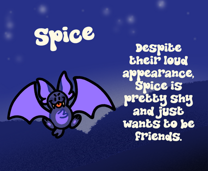 batty blind bag acrylic charms