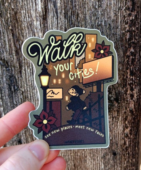 walk your cities sticker